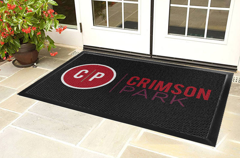 Crimson Park 4 X 6 Luxury Berber Inlay - The Personalized Doormats Company