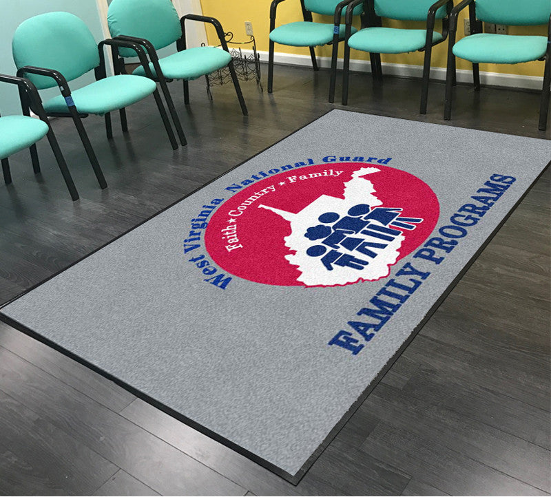 Family Programs 5 X 8 Rubber Backed Carpeted HD - The Personalized Doormats Company