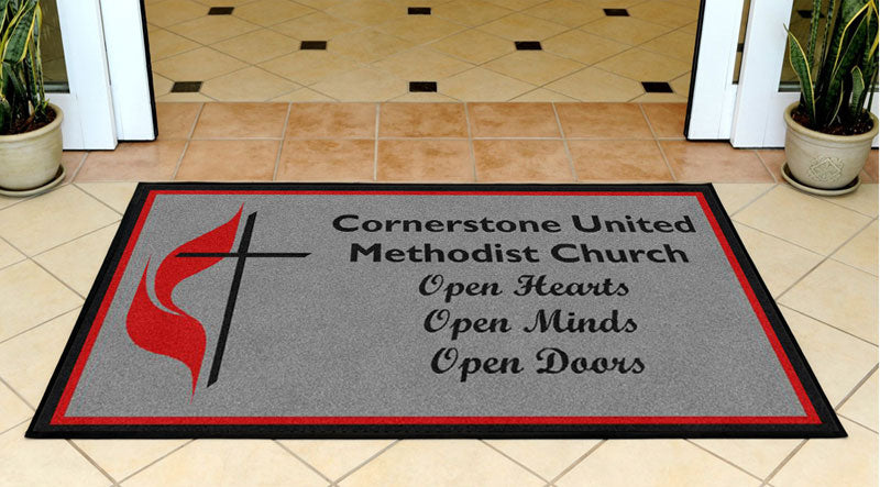 Cornerstone UMC 3 x 5 Rubber Backed Carpeted - The Personalized Doormats Company