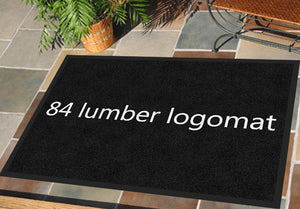 84 lumber logomat 2 x 3 Rubber Backed Carpeted HD - The Personalized Doormats Company