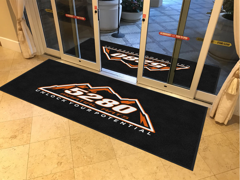 5280 Martial Arts 4 X 8 Rubber Backed Carpeted HD - The Personalized Doormats Company