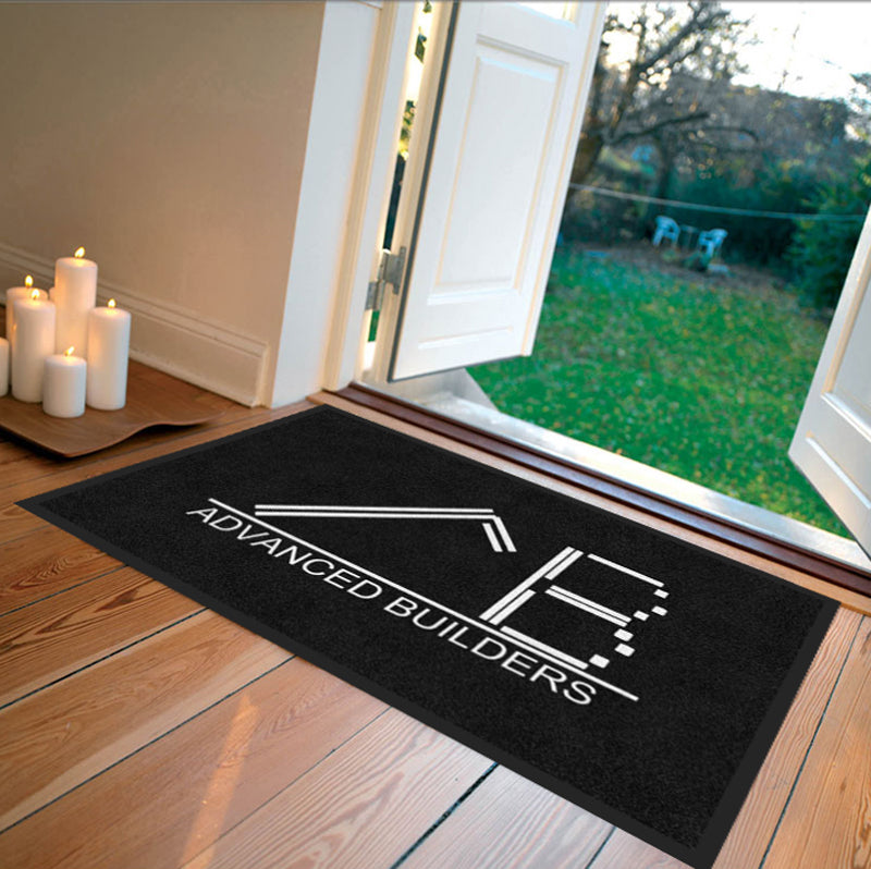 Advanced Builders 2 x 3 Rubber Backed Carpeted HD - The Personalized Doormats Company