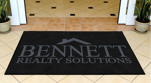 Bennett Realty Solutions 3 X 5 Rubber Backed Carpeted HD - The Personalized Doormats Company