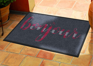 Bonjour 2 X 3 Rubber Backed Carpeted HD - The Personalized Doormats Company