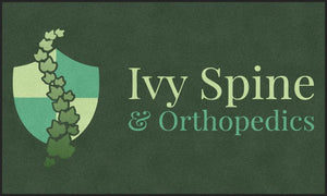 Ivy Spine & Orthopedics 6 x 10 Rubber Backed Carpeted HD - The Personalized Doormats Company