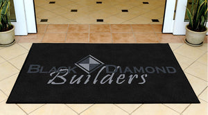 Black Diamond Builders 3 X 5 Rubber Backed Carpeted HD - The Personalized Doormats Company