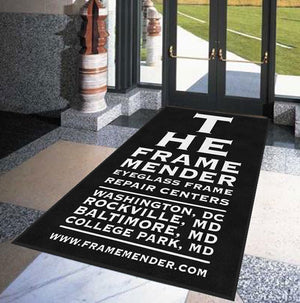 Eye Chart Rug § 5 X 8 Rubber Backed Carpeted HD - The Personalized Doormats Company