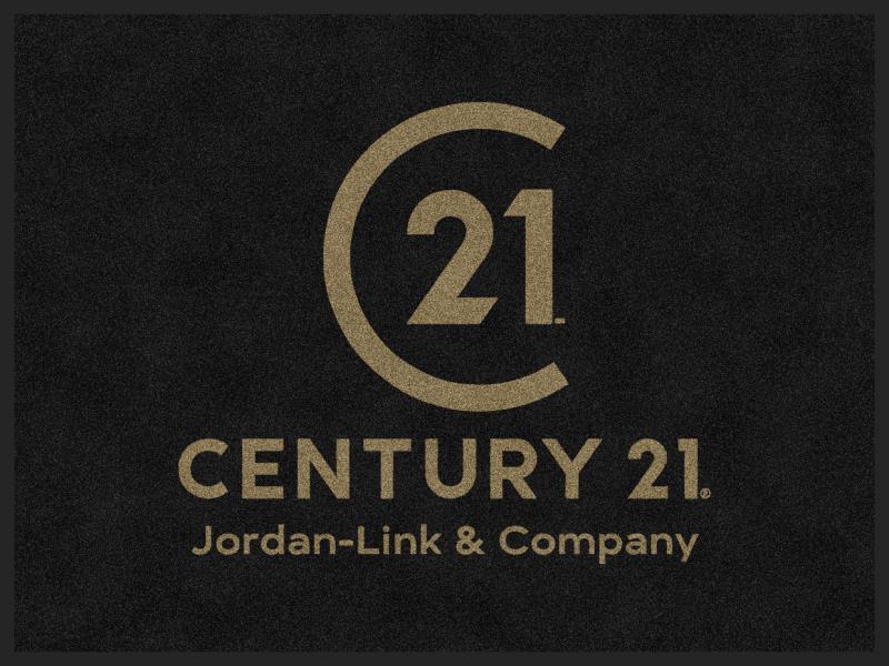 Century 21 Jordan-Link & Co § 3 X 4 Rubber Backed Carpeted HD - The Personalized Doormats Company