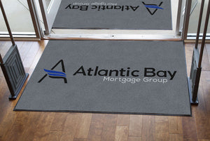 AB Logo Mat 4 X 6 Rubber Backed Carpeted HD - The Personalized Doormats Company
