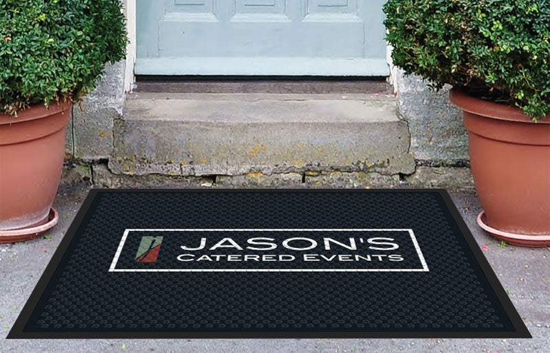Jason's Catered Events 3 X 4 Rubber Scraper - The Personalized Doormats Company