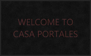 Casa portales 3 X 5 Rubber Backed Carpeted HD - The Personalized Doormats Company