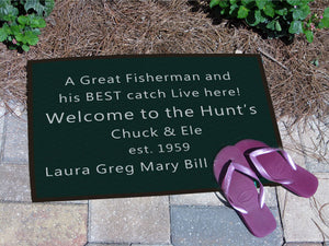 Hunt's 18 X 24 Floor Impression - The Personalized Doormats Company