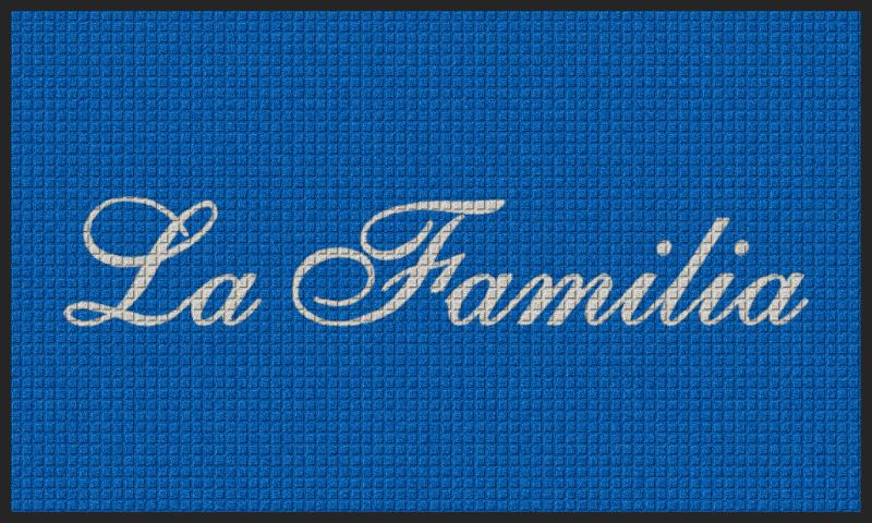 La Familia Entertainment §-3 x 5 Waterhog Impressions-The Personalized Doormats Company