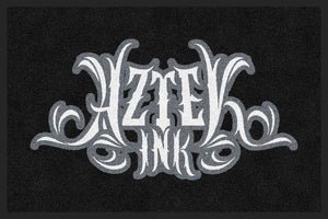 Aztek Ink 2 X 3 Rubber Backed Carpeted HD - The Personalized Doormats Company