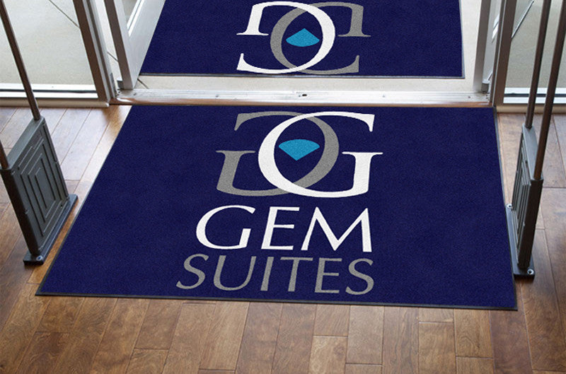 GemSuites 4 X 6 Rubber Backed Carpeted - The Personalized Doormats Company