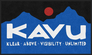 KAVU REC LOGO 3 X 5 Rubber Backed Carpeted HD - The Personalized Doormats Company