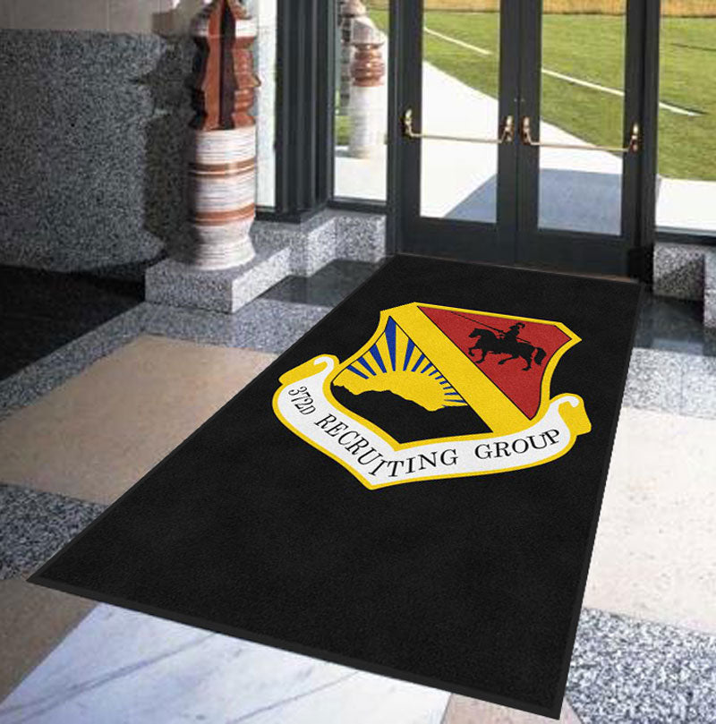 372 Recruiting Group § 5 X 8 Rubber Backed Carpeted HD - The Personalized Doormats Company