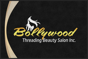 Bollywood Threading Beauty Salon 4 X 6 Rubber Backed Carpeted HD - The Personalized Doormats Company