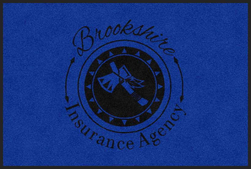 Brookshire Insurance 2 X 3 Rubber Backed Carpeted HD - The Personalized Doormats Company