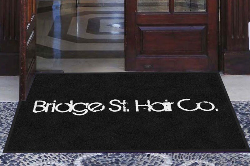 Bridge St. Hair Co. § 3 x 5 Rubber Backed Carpeted - The Personalized Doormats Company