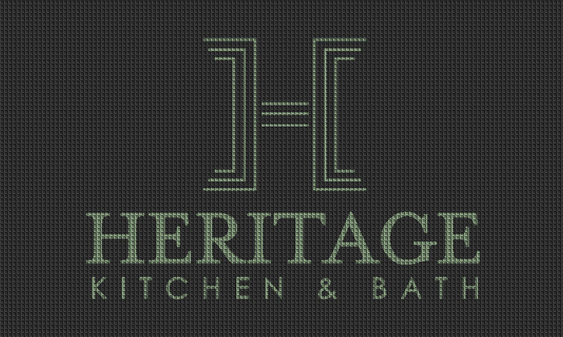 Heritage Kitchen & Bath 3 x 5 Waterhog Impressions - The Personalized Doormats Company