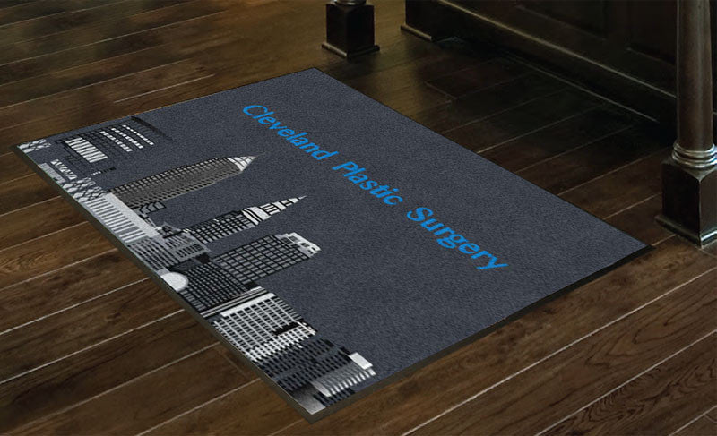Cleveland Plastic Surgery 3 x 4 Rubber Backed Carpeted HD - The Personalized Doormats Company