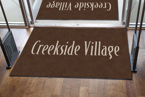 Creekside - large 4 X 6 Rubber Backed Carpeted HD - The Personalized Doormats Company