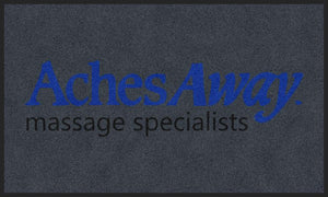 Aches Away Mat 3 X 5 Rubber Backed Carpeted HD - The Personalized Doormats Company