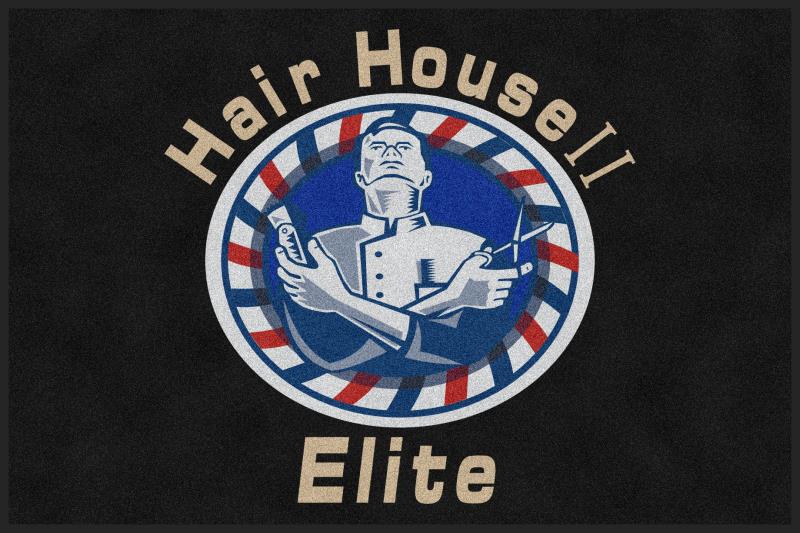 Hair House ll Elite 4 x 6 Custom Plush 30 HD - The Personalized Doormats Company