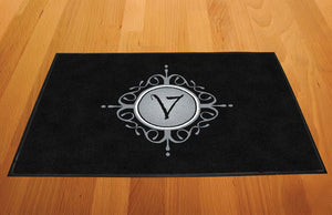 EBVD Logo Mat 2 x 3 Rubber Backed Carpeted HD - The Personalized Doormats Company