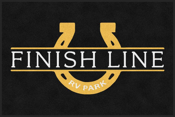 Finish Line Black: 4 X 6 - Rubber Backed Carpeted HD - The Personalized ...