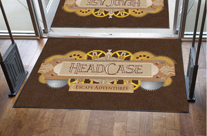 Head 4 x 6 Rubber Backed Carpeted HD - The Personalized Doormats Company