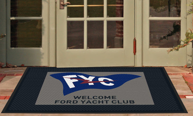 Ford Yacht Club 4 X 6 Rubber Scraper - The Personalized Doormats Company