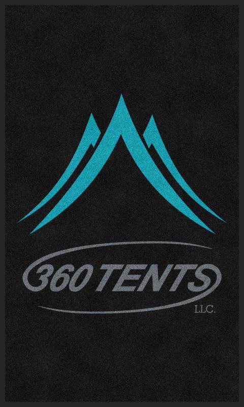 360 Tents 3 X 5 Rubber Backed Carpeted HD - The Personalized Doormats Company