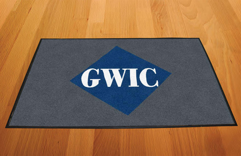 GWIC-Great Western Insurance Company 2 x 3 Rubber Backed Carpeted HD - The Personalized Doormats Company