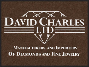 David Charles Doormat 3 X 4 Rubber Backed Carpeted HD - The Personalized Doormats Company