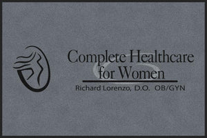 Complete Healthcare for Women 4 X 6 Rubber Backed Carpeted HD - The Personalized Doormats Company