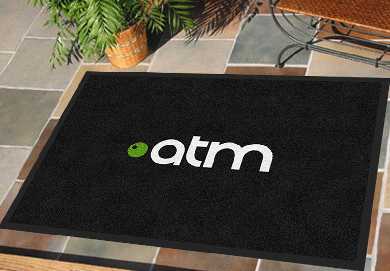 ATM Floor mat 2 x 3 Rubber Backed Carpeted HD - The Personalized Doormats Company
