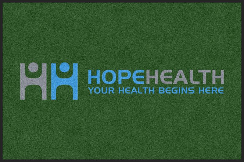 Hope Family Medicine § 4 X 6 Rubber Backed Carpeted HD - The Personalized Doormats Company