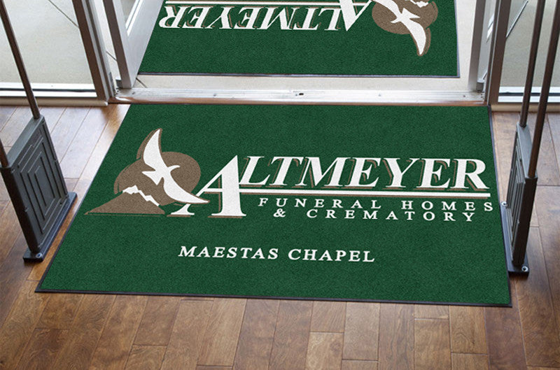 Altmeyer Funeral Home 4 X 6 Rubber Backed Carpeted - The Personalized Doormats Company