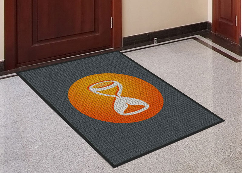 Hourglass 3 X 4 Waterhog Impressions - The Personalized Doormats Company