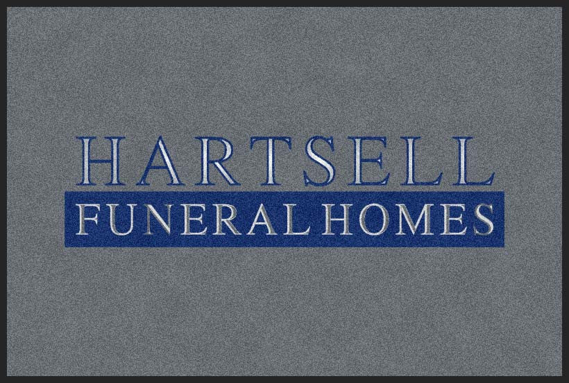 Hartsell Funeral Home 4 X 6 Rubber Backed Carpeted HD - The Personalized Doormats Company