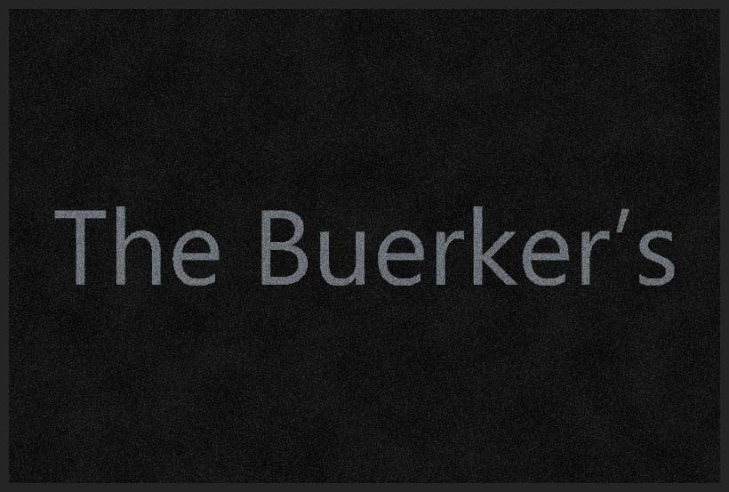 Buerker 2 X 3 Rubber Backed Carpeted HD - The Personalized Doormats Company