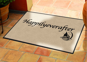 Happilyeverafter 2 X 3 Rubber Backed Carpeted HD - The Personalized Doormats Company