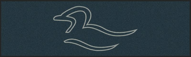 Custom sized duck 3 X 10 Waterhog Inlay - The Personalized Doormats Company