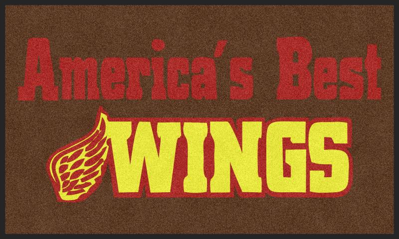 Americas Best Wings 3 X 5 Rubber Backed Carpeted HD - The Personalized Doormats Company