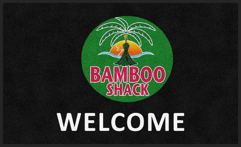 Bamboo Shack 3 x 5 Rubber Backed Carpeted HD - The Personalized Doormats Company