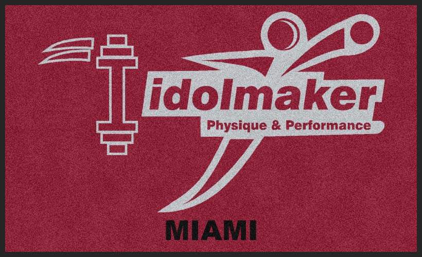 IDOLMAKER PHYSIQUE & PERFORMANCE 3 X 5 Rubber Backed Carpeted HD - The Personalized Doormats Company