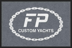 FP Custom Yachts White Logo