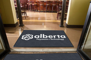 Alberta Floor Mat 4 X 6 Rubber Backed Carpeted HD - The Personalized Doormats Company